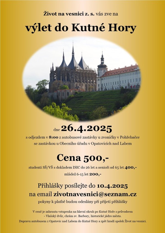 Model.Name: 2025 04 26 Opatovice Nad Labem Výlet Do Kutné Hory Plakát