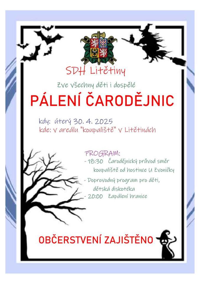 Model.Name: 2025 04 30 Litětiny Pálení Čarodějnic Plakát