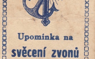 Upomínka na svěcení zvonů 2. srpna 1931