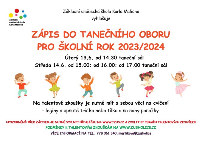 Model.Name: 20230613+14 Holice Zápisy Taneční Obor