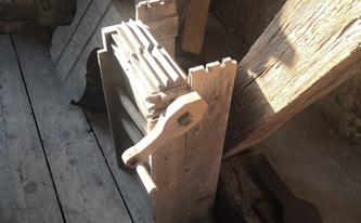 Řehtačka ve věži kostela sv. Martina