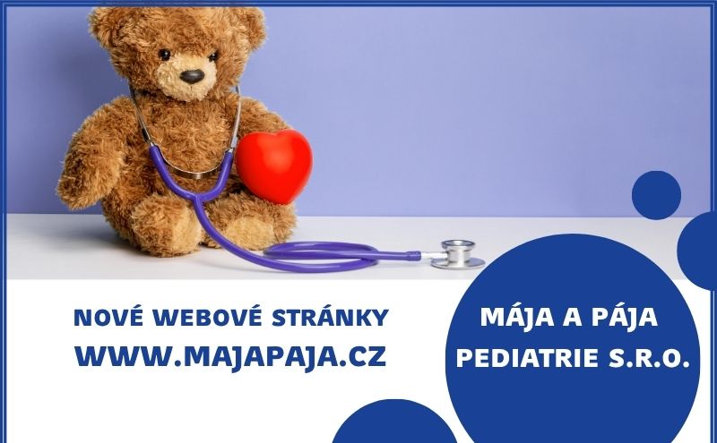 Nové webové stránky ordinace Mája a Pája Pediatrie s. r. o.