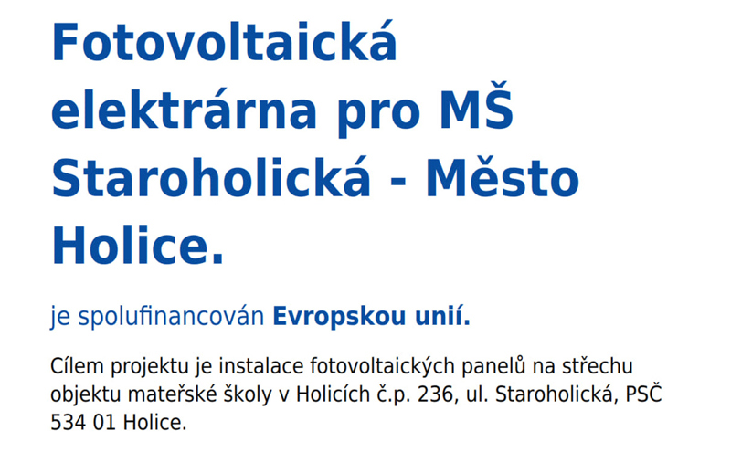 Zobrazit obrázek: Fotovoltaika MS Staroholicka Detail
