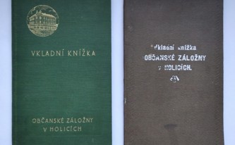 Vkladní knížky Občanské záložny v Holicích