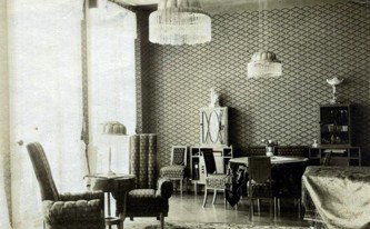 Zařízení společenského salonu od architekta Otakara Novotného