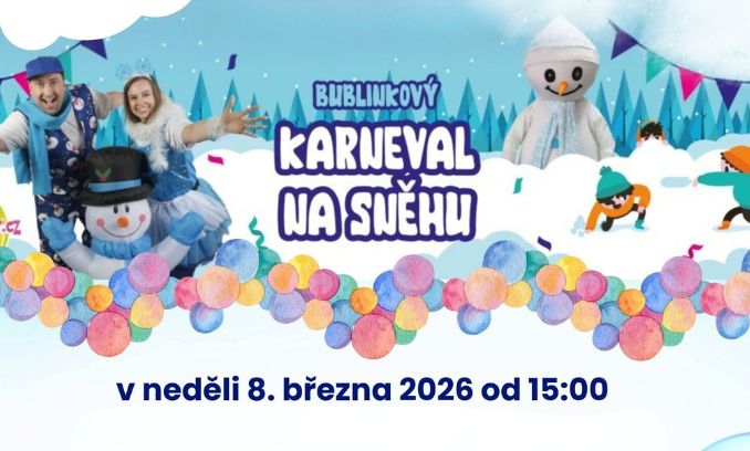 Bublinkový karneval na sněhu